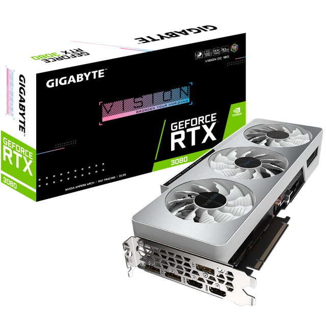 Видео карта GIGABYTE GeForce RTX 3080 VISION OC 10GB GDDR6X