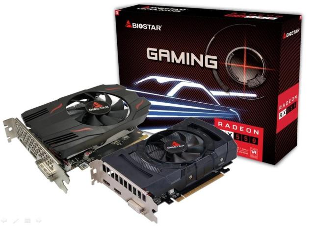 Видео карта BIOSTAR Radeon RX550, 4GB, GDDR5, 128 bit, PCI-E 3.0, DVI-I, HDMI, DisplayPort