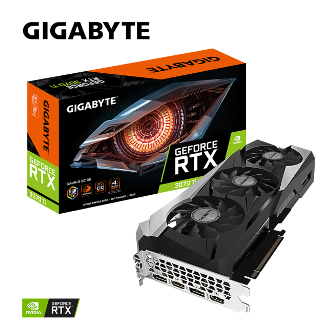 Видео карта GIGABYTE GeForce RTX 3070 TI GAMING OC 8GB GDDR6X