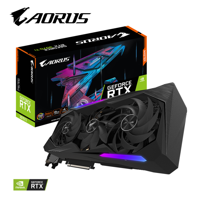 Видео карта GIGABYTE AORUS GeForce RTX 3070 TI MASTER 8GB GDDR6X