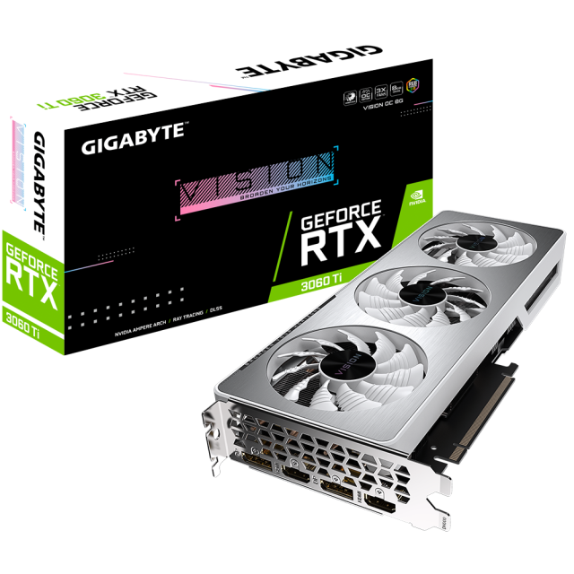 Видео карта GIGABYTE GeForce RTX 3060 TI VISION OC 8GB GDDR6
