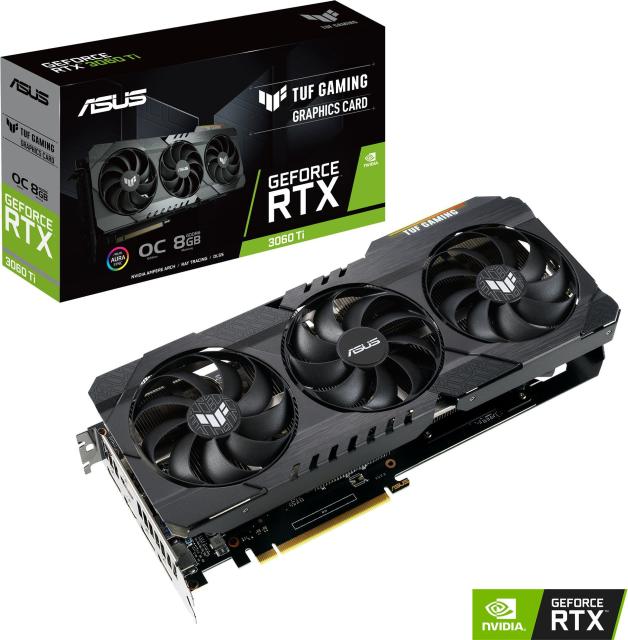 Видео карта ASUS TUF Gaming GeForce RTX 3060 Ti V2 OC Edition 8GB GDDR6