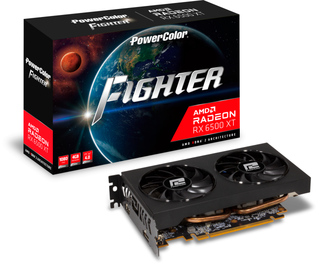 Видеокарта PowerColor Fighter Radeon RX 6500XT 4GB GDDR6