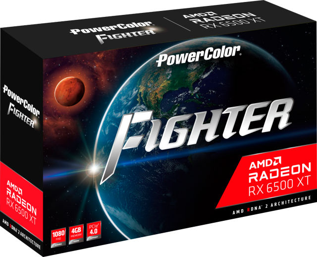 Видеокарта PowerColor Fighter Radeon RX 6500XT 4GB GDDR6
