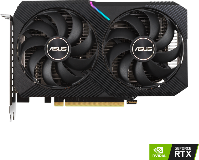 Видеокарта ASUS Dual GeForce RTX 3050 OC Edition PCIE 4.0, 8GB GDDR6 128-bit, DisplayPort, HDMI