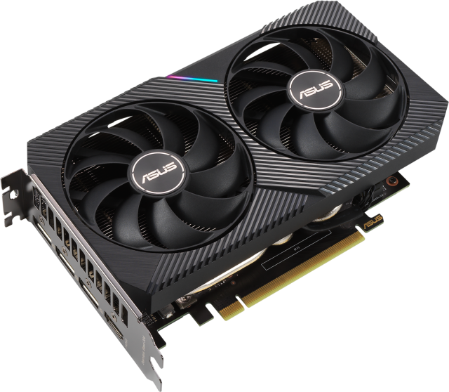 Видеокарта ASUS Dual GeForce RTX 3050 OC Edition PCIE 4.0, 8GB GDDR6 128-bit, DisplayPort, HDMI