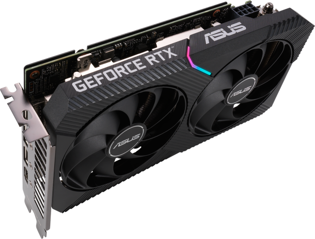 Видеокарта ASUS Dual GeForce RTX 3050 OC Edition PCIE 4.0, 8GB GDDR6 128-bit, DisplayPort, HDMI
