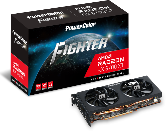 Видеокарта PowerColor Fighter AMD Radeon RX6700 XT 12GB GDDR6, 192-bit, HDMI, 3x DP