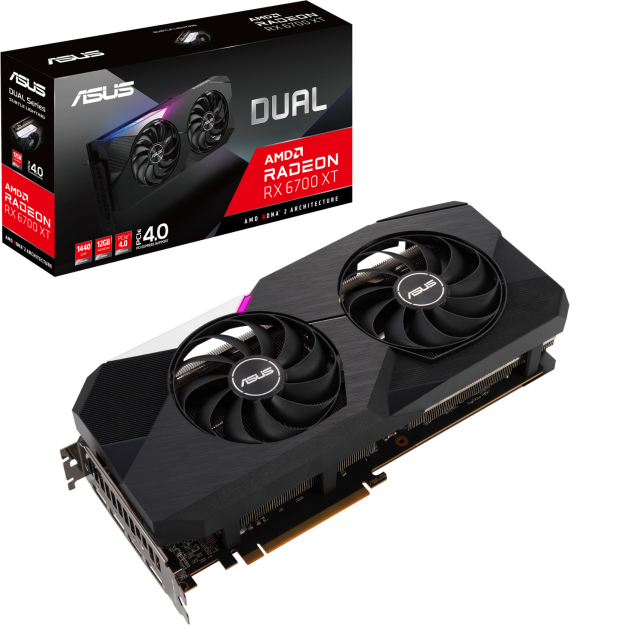 Видеокарта ASUS Dual Radeon RX 6700 XT OC Edition 12GB GDDR6