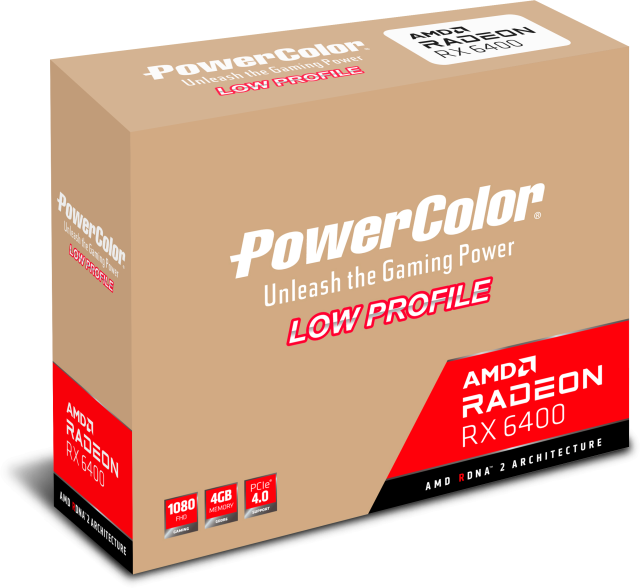 Видеокарта PowerColor AMD Radeon RX 6400 ITX 4GB GDDR6