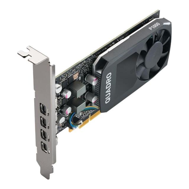 Видео карта PNY NVIDIA Quadro P1000V2, 4GB, GDDR5, 128 bit, 4x mDP