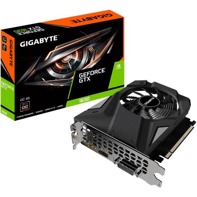Видео карта GIGABYTE GTX 1630 OC 4GB GDDR6, 64-bit, DVI, HDMI, DP