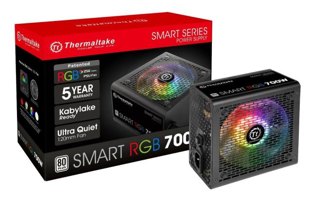 Захранване Thermaltake Smart RGB 700W, Active PFC, 120мм вентилатор