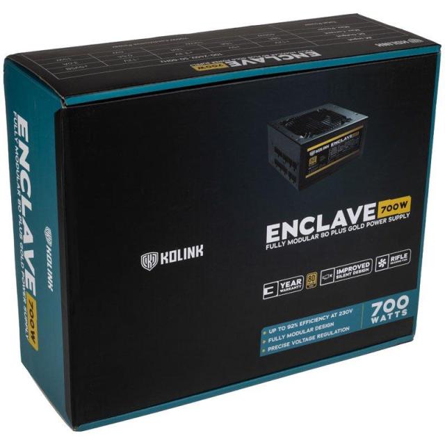 Захранващ блок Kolink Enclave 700W 80 PLUS Gold modular