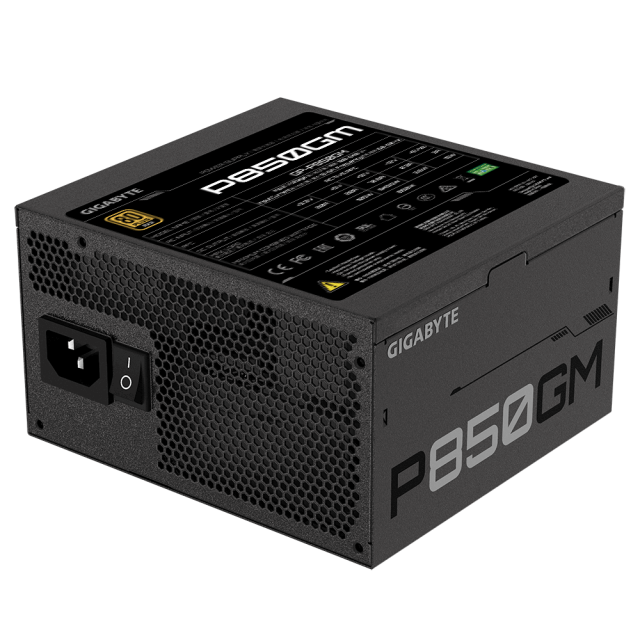 Захранващ блок Gigabyte P850GM, 850W, 80+ GOLD, Modular