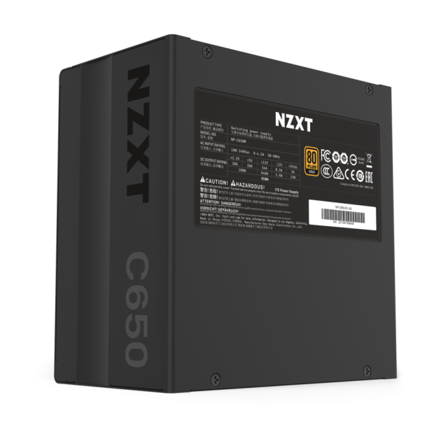 Захранващ блок NZXT C650, 650W 80+ Gold Full Modular