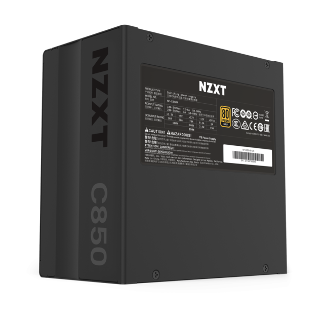 Захранване NZXT C850, 850W 80+ Gold Full Modular