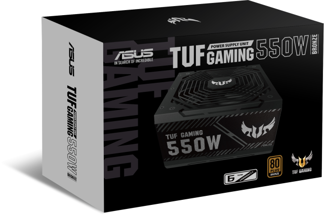Захранващ блок ASUS TUF Gaming 550W, 80+ Bronze