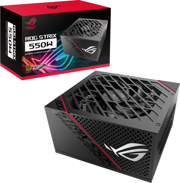 Захранващ блок ASUS ROG STRIX, 550W, 80+ Gold, Fully Modular