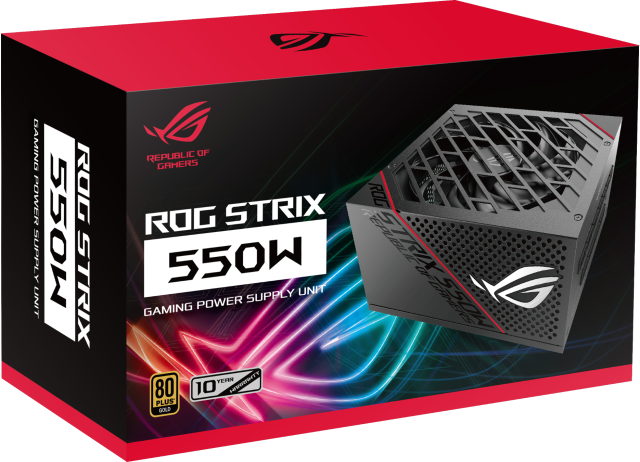 Захранващ блок ASUS ROG STRIX, 550W, 80+ Gold, Fully Modular