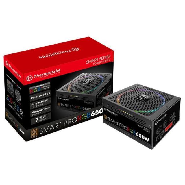 Захранващ блок Thermaltake Smart Pro RGB 650W 80+ Bronze Fully Modular