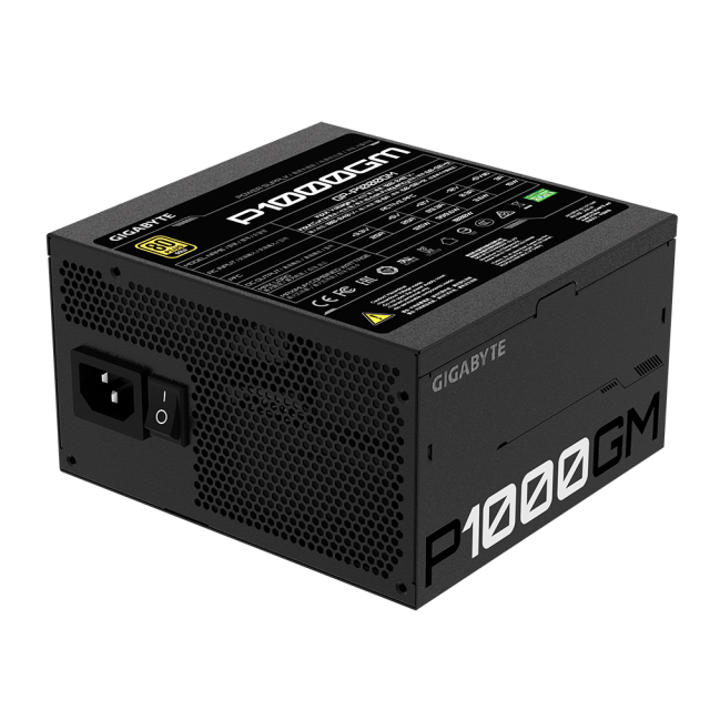 Захранващ блок Gigabyte P1000GM, 1000W, 80+ GOLD, Modular