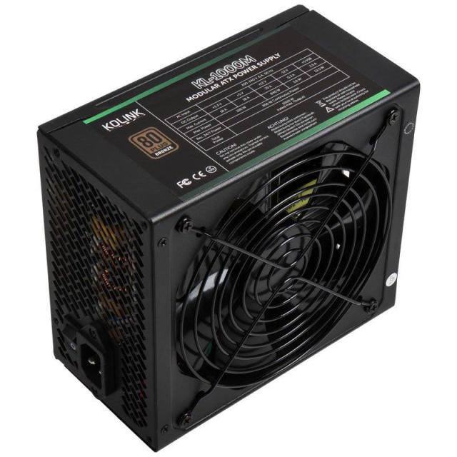 Захранващ блок Kolink KL-1000M 1000W 80 PLUS Bronze, Fully Modular