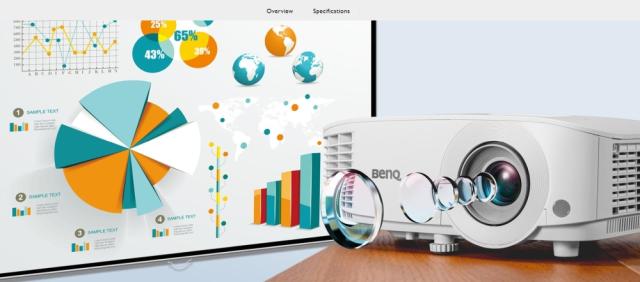 Мултимедиен проектор BenQ MS550, DLP, SVGA (800x600), 20 000:1, 3600 ANSI Lumens, Zoom 1.1x, Vertical Keystone, Speaker 2W, VGA, 2xHDMI, S-Video, RCA, VGA out,  Audio In/Out, RS232, USB mini B, 2.3 kg, White