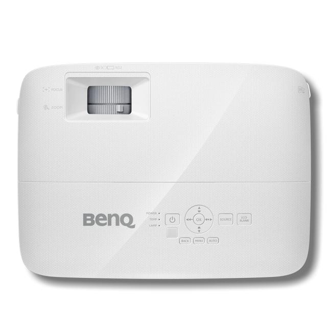Мултимедиен проектор BenQ MS550, DLP, SVGA (800x600), 20 000:1, 3600 ANSI Lumens, Zoom 1.1x, Vertical Keystone, Speaker 2W, VGA, 2xHDMI, S-Video, RCA, VGA out,  Audio In/Out, RS232, USB mini B, 2.3 kg, White