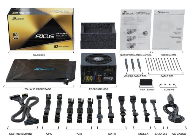 Захранващ блок Seasonic SSR-1000FX, 1000W, 80+ GOLD