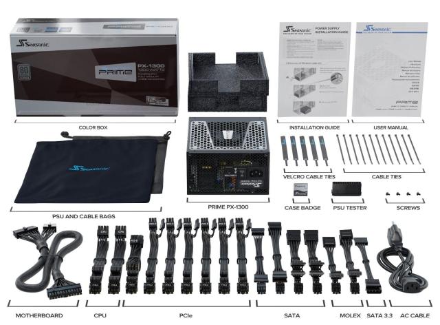 Захранващ блок Seasonic PRIME PX-1300, 1300W, 80+ Platinum