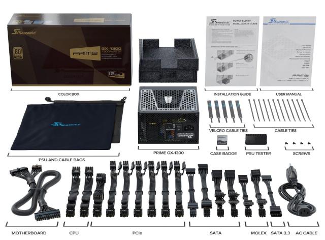 Захранващ блок Seasonic PRIME GX-1300, 1300W, 80+ GOLD