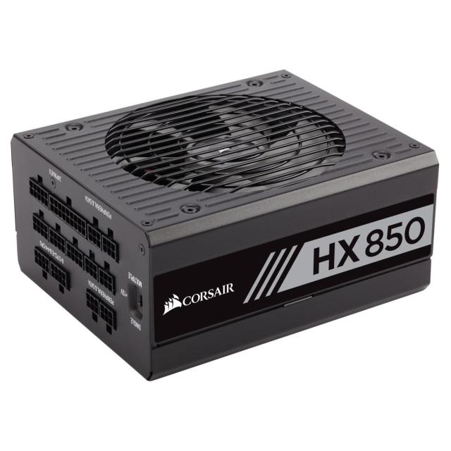 Захранващ блок Corsair HX850, 80+ PLATINUM 850W, Fully Modular