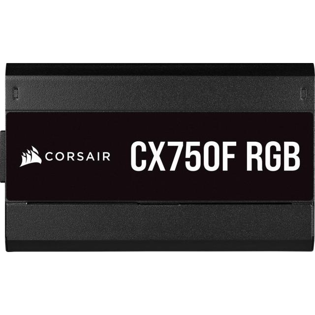 Захранващ блок Corsair CX750F RGB, 80+ BRONZE 750W, Fully Modular