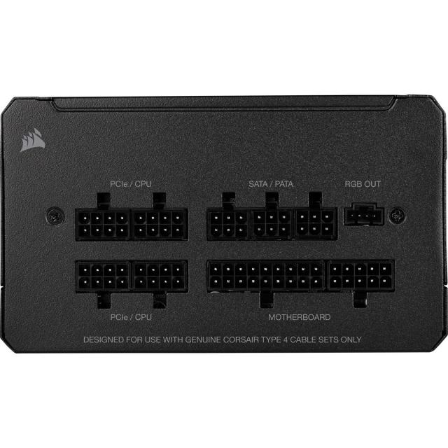 Захранващ блок Corsair CX750F RGB, 80+ BRONZE 750W, Fully Modular