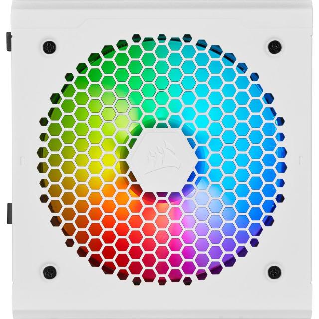 Захранващ блок Corsair CX750F RGB, 80+ BRONZE 750W, Fully Modular, White