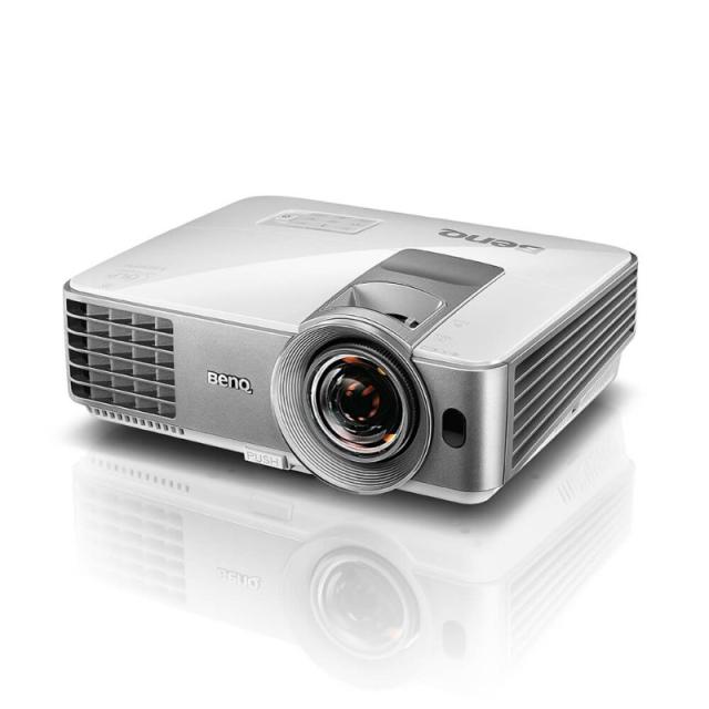 Мултимедиен проектор BenQ MS630ST, Short Throw, DLP, SVGA (800x600), 13000:1, 3200 ANSI lumens, Zoom 1.2x, Glass Lenses, Infographic Mode, Auto Vertical Keystone, VGA, 2xHDMI, S-Video, RCA, USB Type A, Audio in/out, Audio L/R in RCA, RS232, Speaker 1