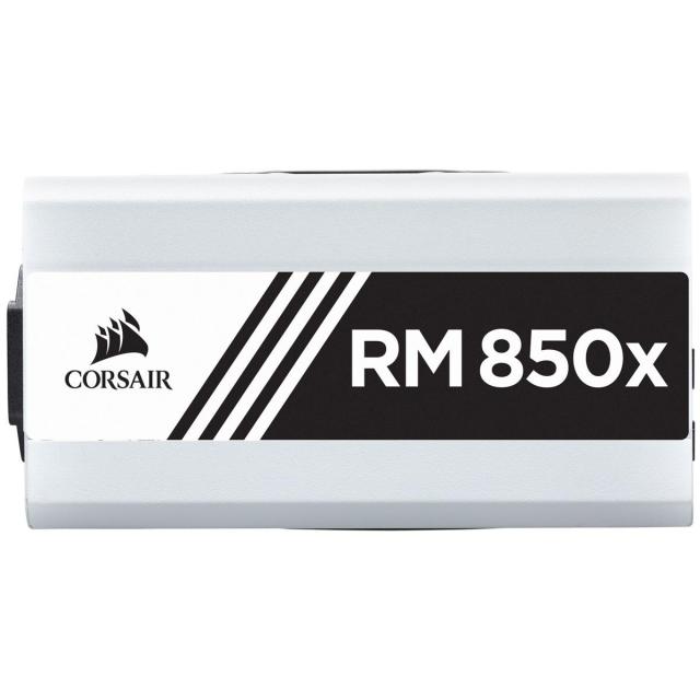 Захранващ блок Corsair RM850x, 80+ GOLD 850W, Fully Modular, White