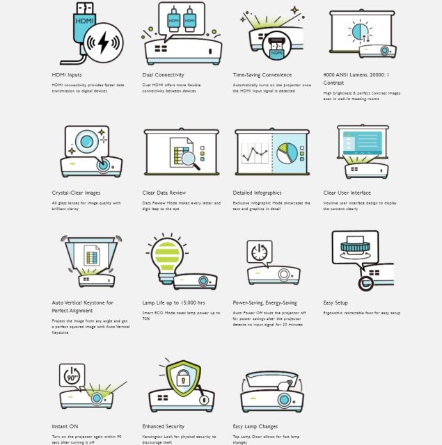 Мултимедиен проектор BenQ MX536, DLP, XGA (1024x768), 20 000:1, 4000 ANSI Lumens, Zoom 1.2x, Glass Lenses, Auto Vertical Keystone, Infographic Mode, Speaker 2W, 2xVGA, 2xHDMI, S-Video, RCA, VGA out,  Audio In/Out, RS232, USB A 1.5A, 2.6 kg, White
