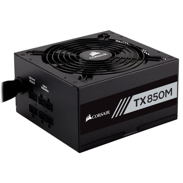 Захранващ блок Corsair TX850m, 80+ GOLD 850W, Semi Modular