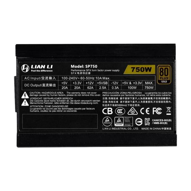 Захранване Lian Li SP750 750W 80+ Gold SFX, Full Modular