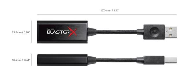 Звукова карта Creative Sound BlasterX G1, 7.1 HD, USB, 3.5 mm жак