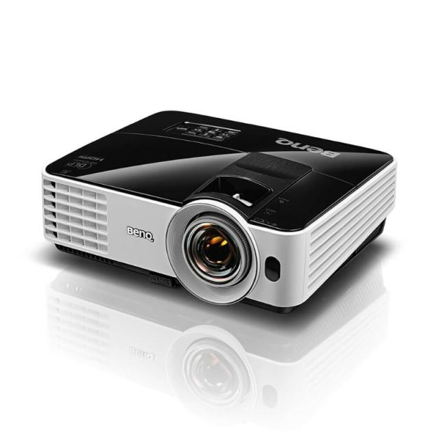 Мултимедиен проектор BenQ MX631ST, Short Throw, DLP, XGA (1024x768), 13000:1, 3200 ANSI lumens, Zoom 1.2x, 55" 1m, Auto Vertical Keystone, VGA, 2xHDMI, S-Video, RCA, USB Type A 1.5A, Audio in/out, Audio L/R in RCA, RS232, Speaker 10W, Up To 10000 hr.