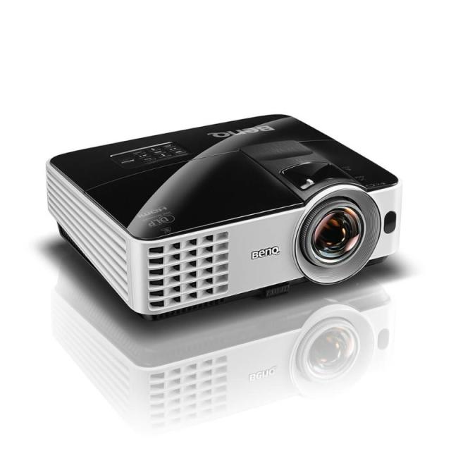 Мултимедиен проектор BenQ MX631ST, Short Throw, DLP, XGA (1024x768), 13000:1, 3200 ANSI lumens, Zoom 1.2x, 55" 1m, Auto Vertical Keystone, VGA, 2xHDMI, S-Video, RCA, USB Type A 1.5A, Audio in/out, Audio L/R in RCA, RS232, Speaker 10W, Up To 10000 hr.