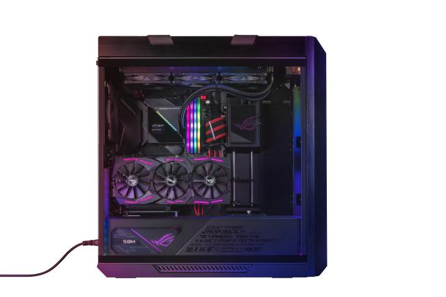 Кутия ASUS ROG Strix Helios GX601 Black, Aura Sync ARGB, ATX/EATX Mid-Tower 