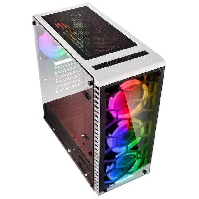 Кутия Kolink Observatory RGB TG Mid-Tower, Бял, GEKL-037
