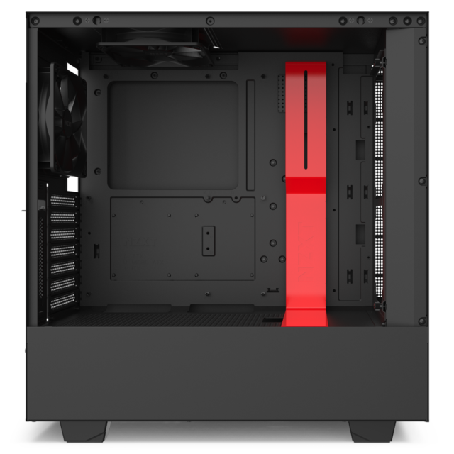 Кутия NZXT H510i Smart Matte Mid-Tower, Black/Red