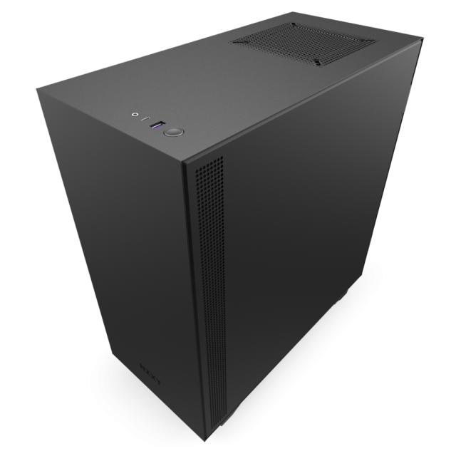 Кутия NZXT H510i Smart Matte Mid-Tower, Black/Red