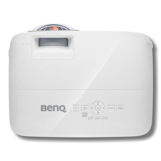 Мултимедиен проектор BenQ MX808ST, Short Throw, DLP, XGA(1024x768), 12 000:1, 3000 ANSI Lumens, VGA, HDMI, USB(typeA), Speaker, Optional interactive kit(PW02/PT12), 3D Ready