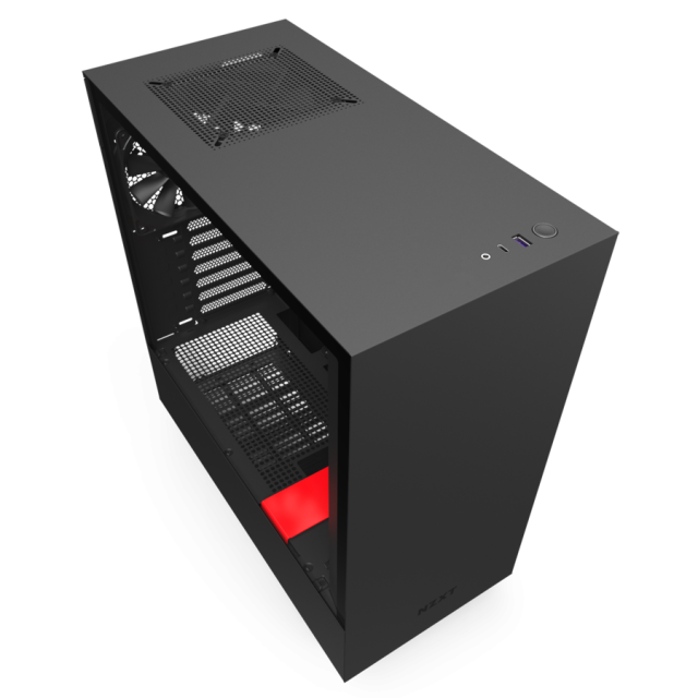 Кутия NZXT H510 Matte Black/Red